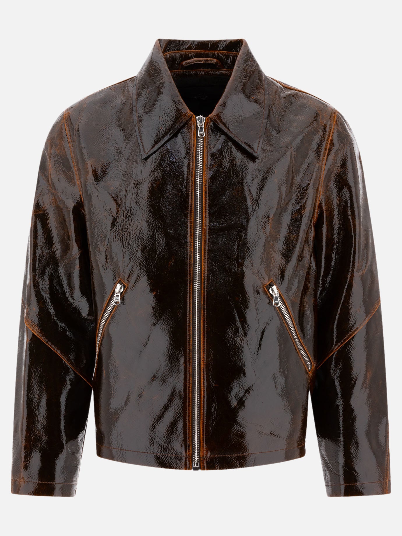 Quilted & Utility Jackets Solid colour  Brown - Séfr Men | PDP | VIETTI Online Store | thumbnail