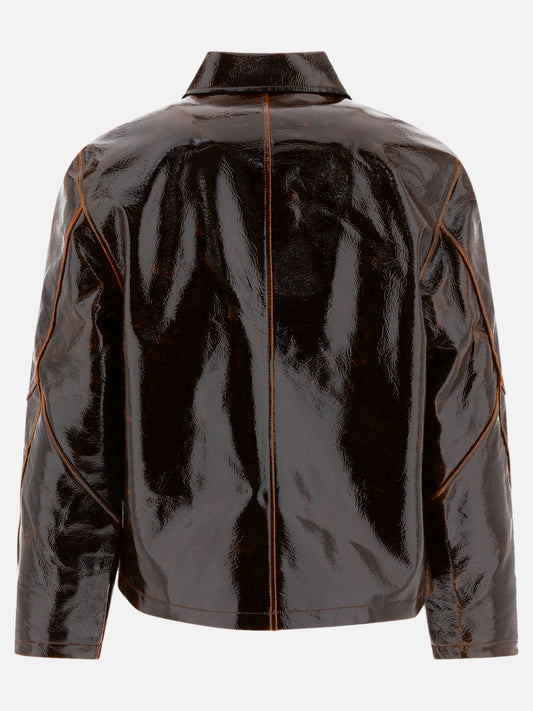 Quilted & Utility Jackets Solid colour  Brown - Séfr Men | PLP | VIETTI Online Store | 2
