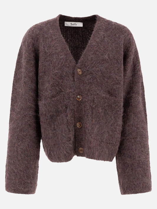 Séfr "Lee" cardigan Bordeaux