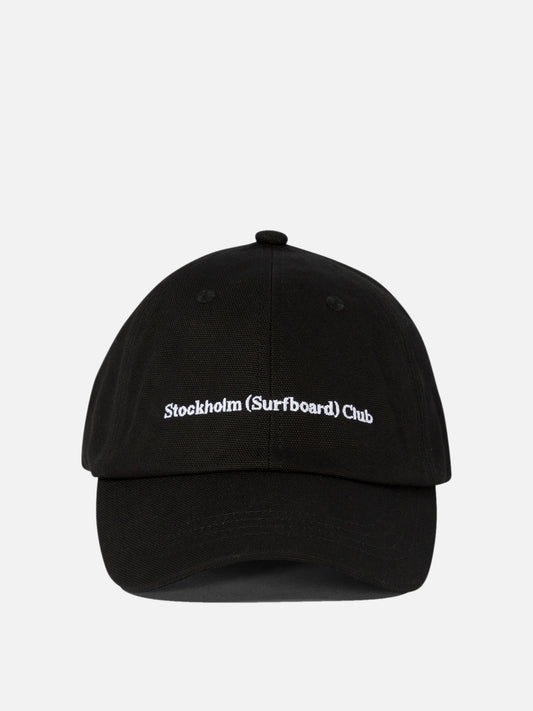 Stockholm Surfboard Club Baseball cap with embroidered logo Black