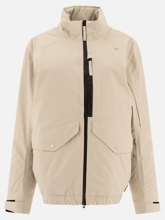 Quilted & Utility Jackets Solid colour  Beige - Stone Island Men | PLP | VIETTI Online Store 
