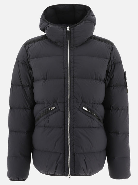 Down jackets Solid colour  Black - Stone Island Men | PLP | VIETTI Online Store 
