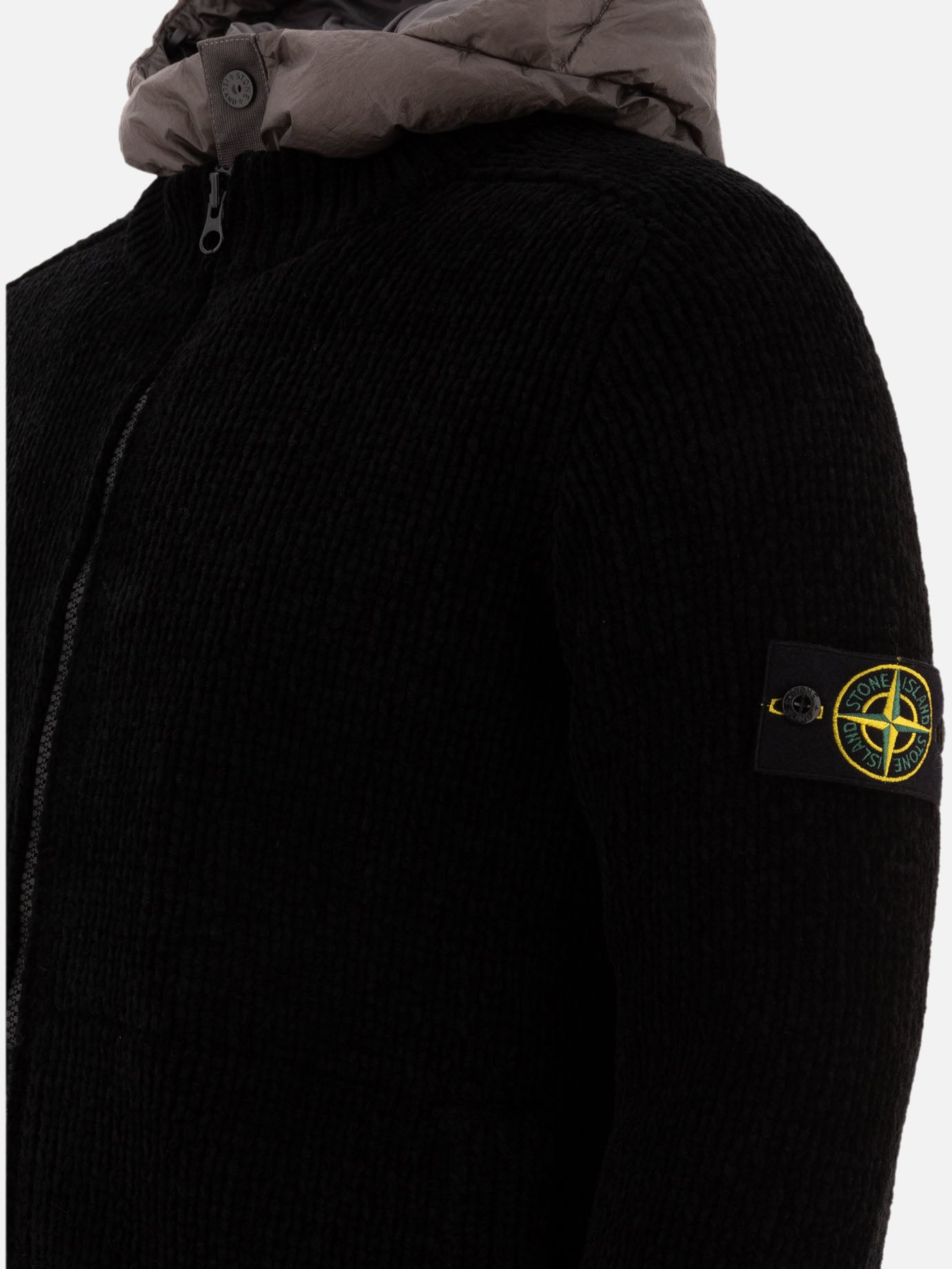 Down jackets Solid colour  Black - Stone Island Men | PDP | VIETTI Online Store | thumbnail_4