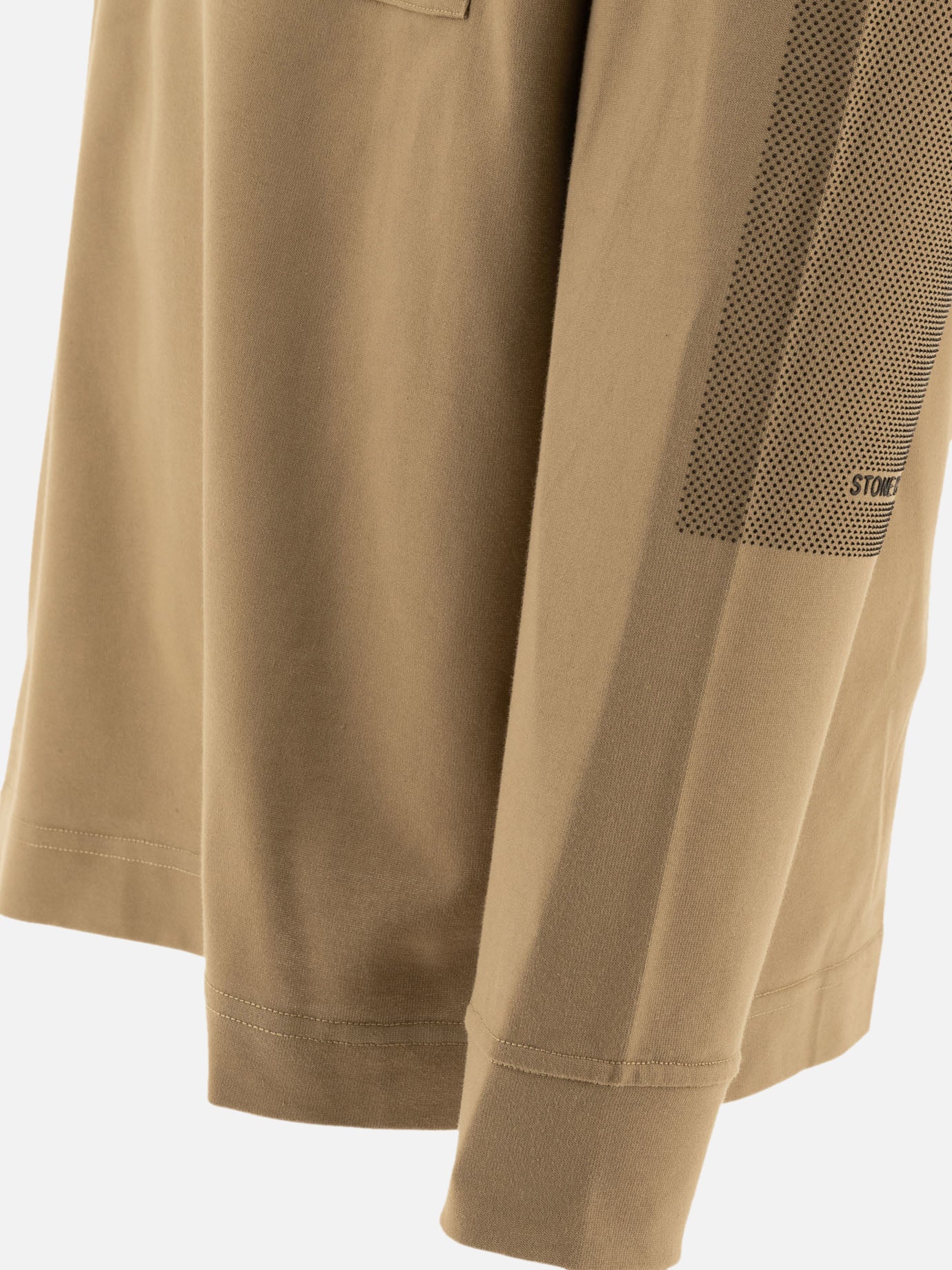 Stone Island T-shirt with patch pocket Beige