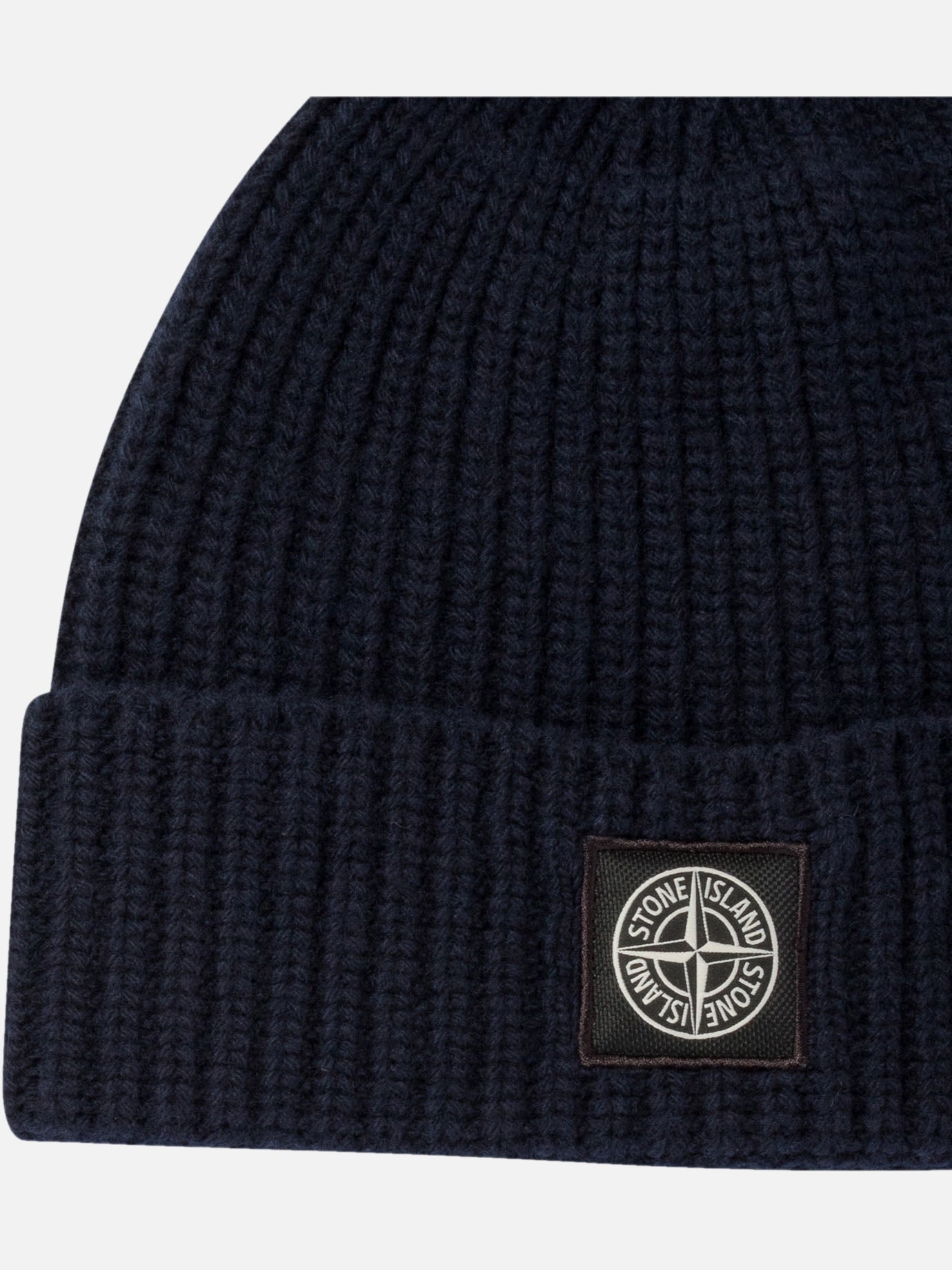Beanies 100% virgin wool  Blue - Stone Island Men | PDP | VIETTI Online Store | Zoom-Modal_3
