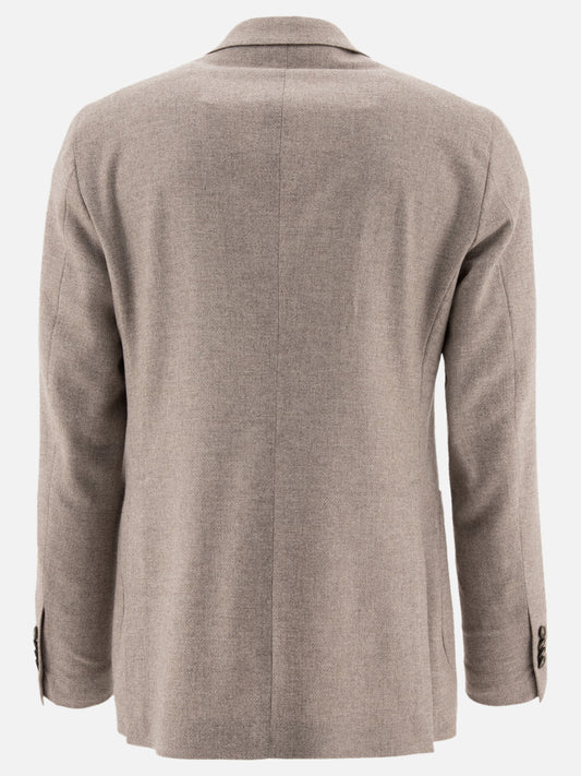 Tagliatore Wool blend double-breasted blazer 13693776_48 Grey 2