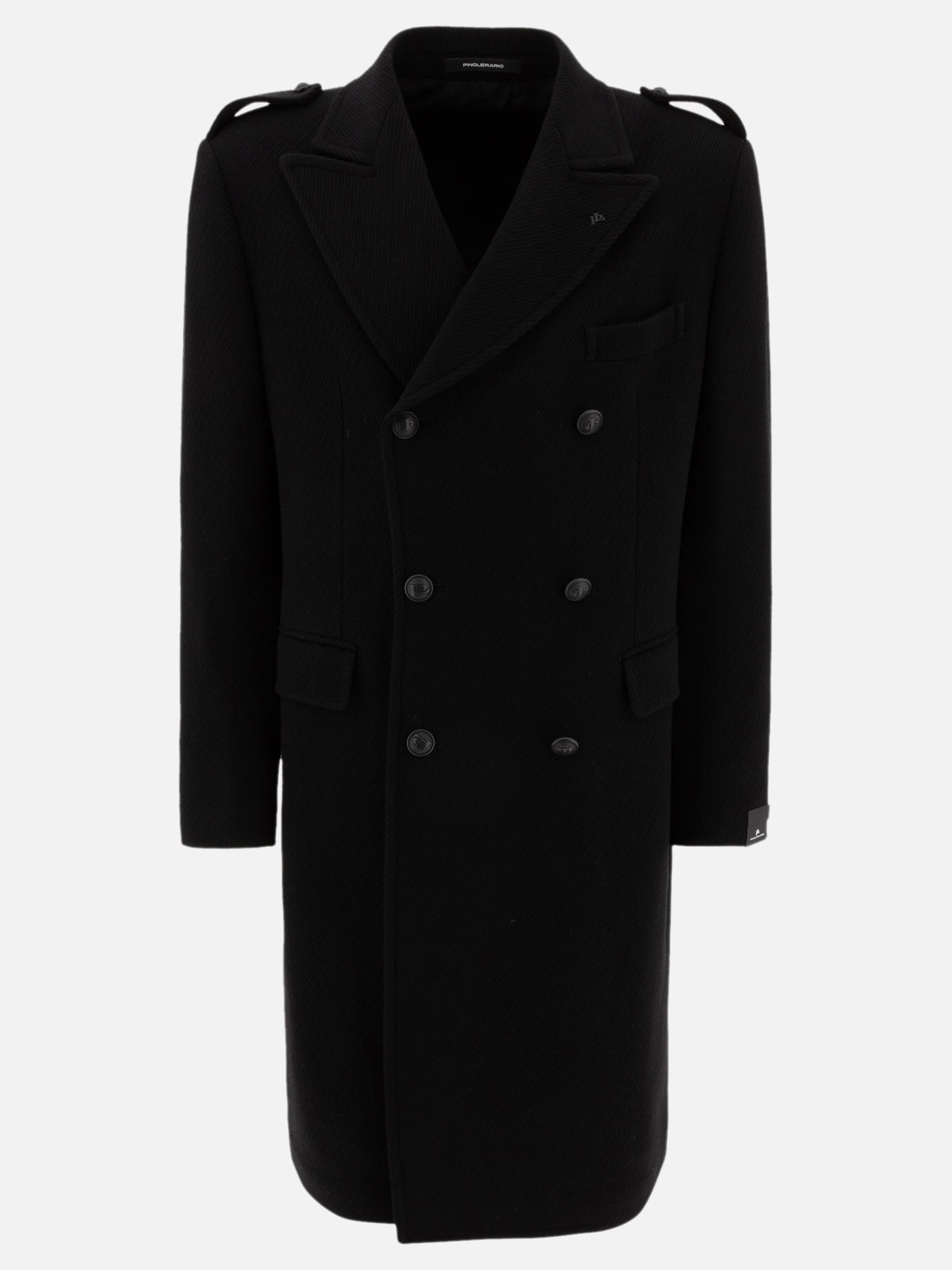 Long coats Solid colour  Black - Tagliatore Men | PDP | VIETTI Online Store | thumbnail