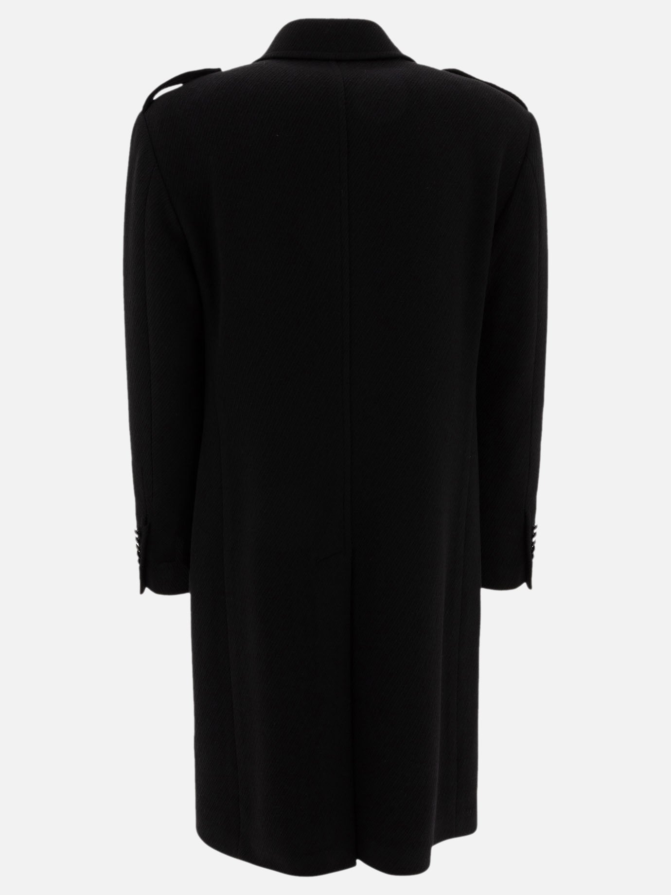 Long coats Solid colour  Black - Tagliatore Men | PDP | VIETTI Online Store | thumbnail_2
