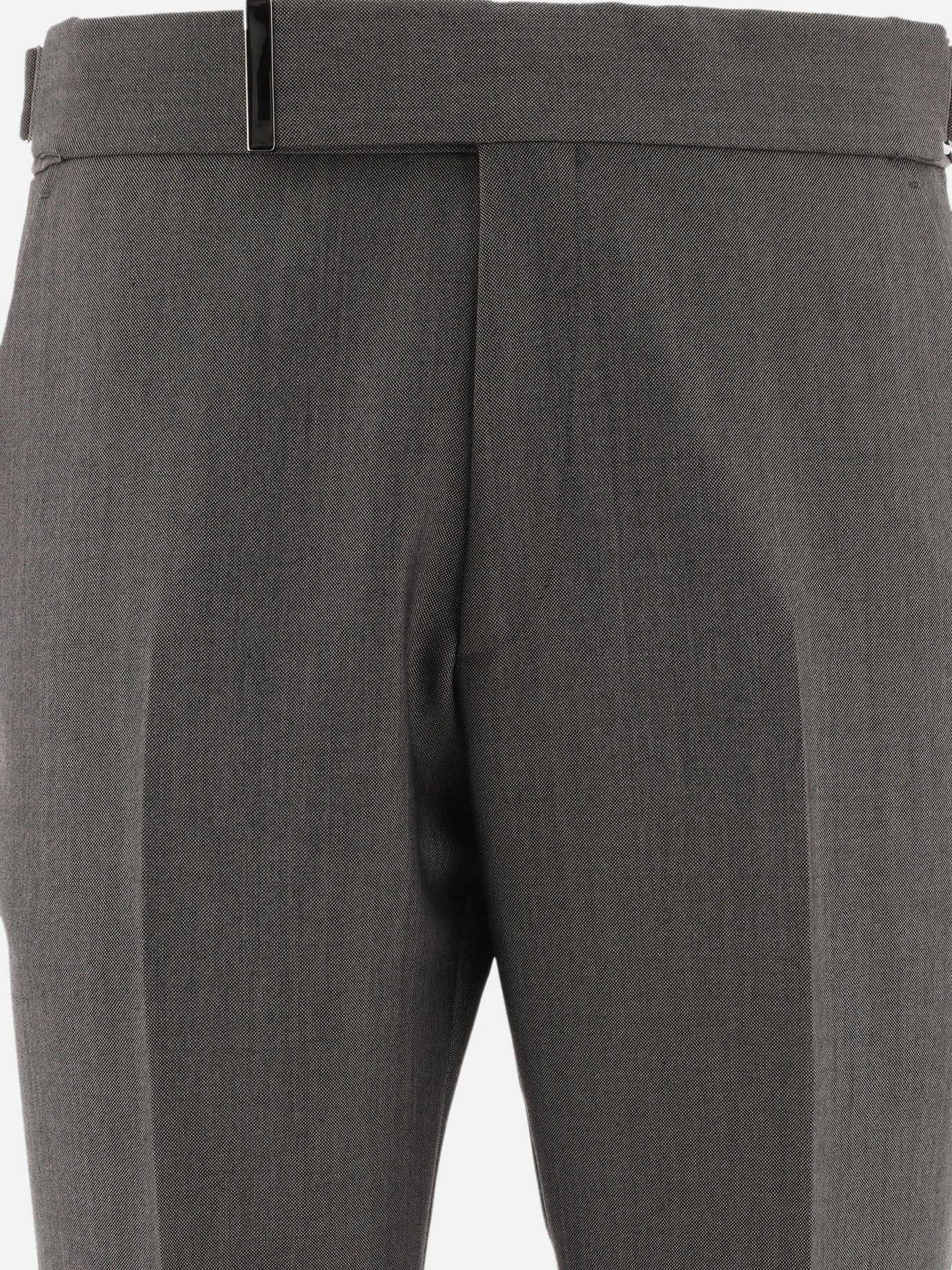 Wool and mohair trousers