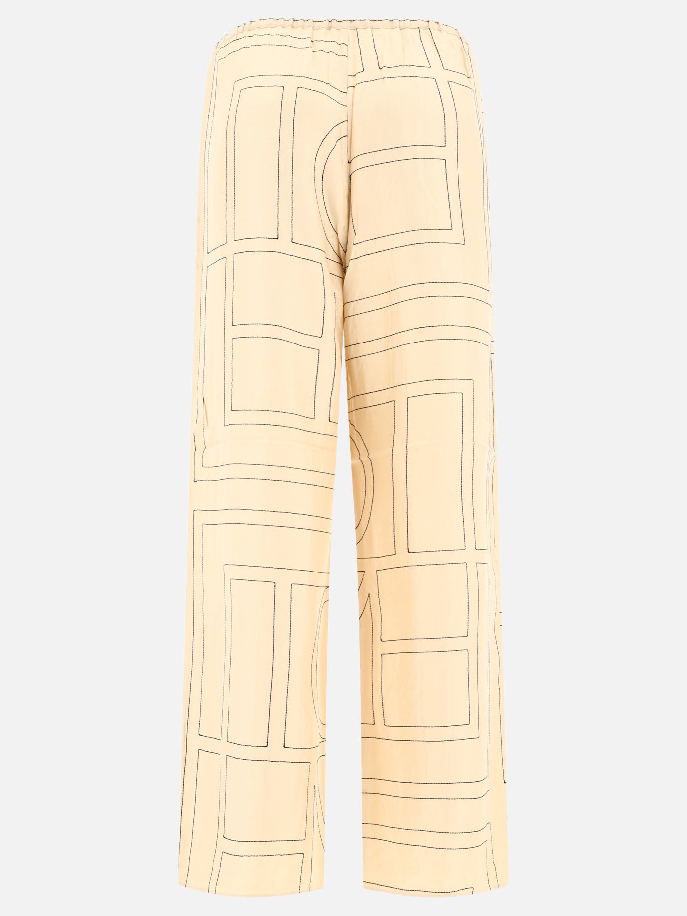 Toteme "Monogram" pj-style trousers Beige