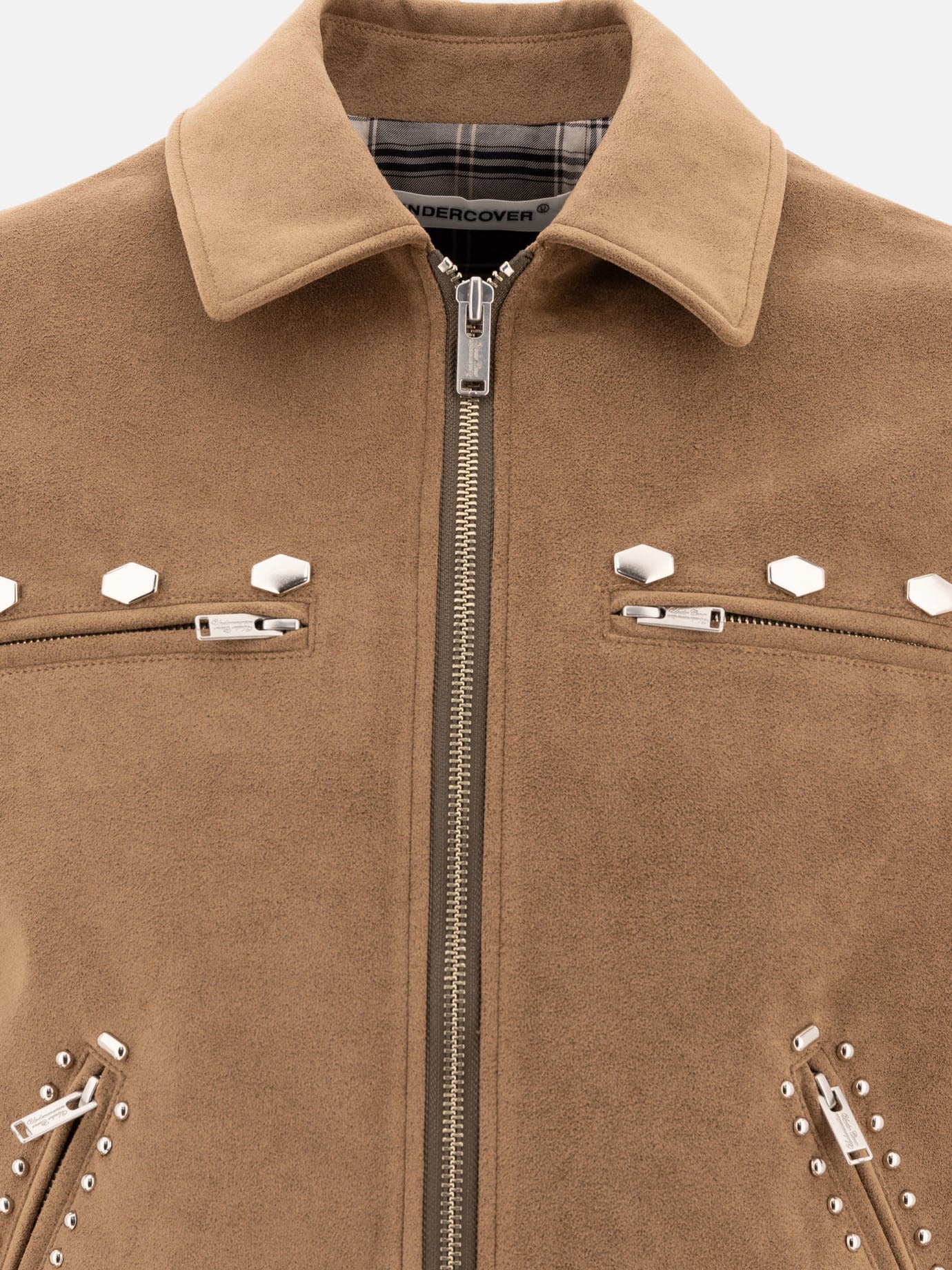 Quilted & Utility Jackets Solid colour  Brown - Undercover Men | PDP | VIETTI Online Store | thumbnail_3