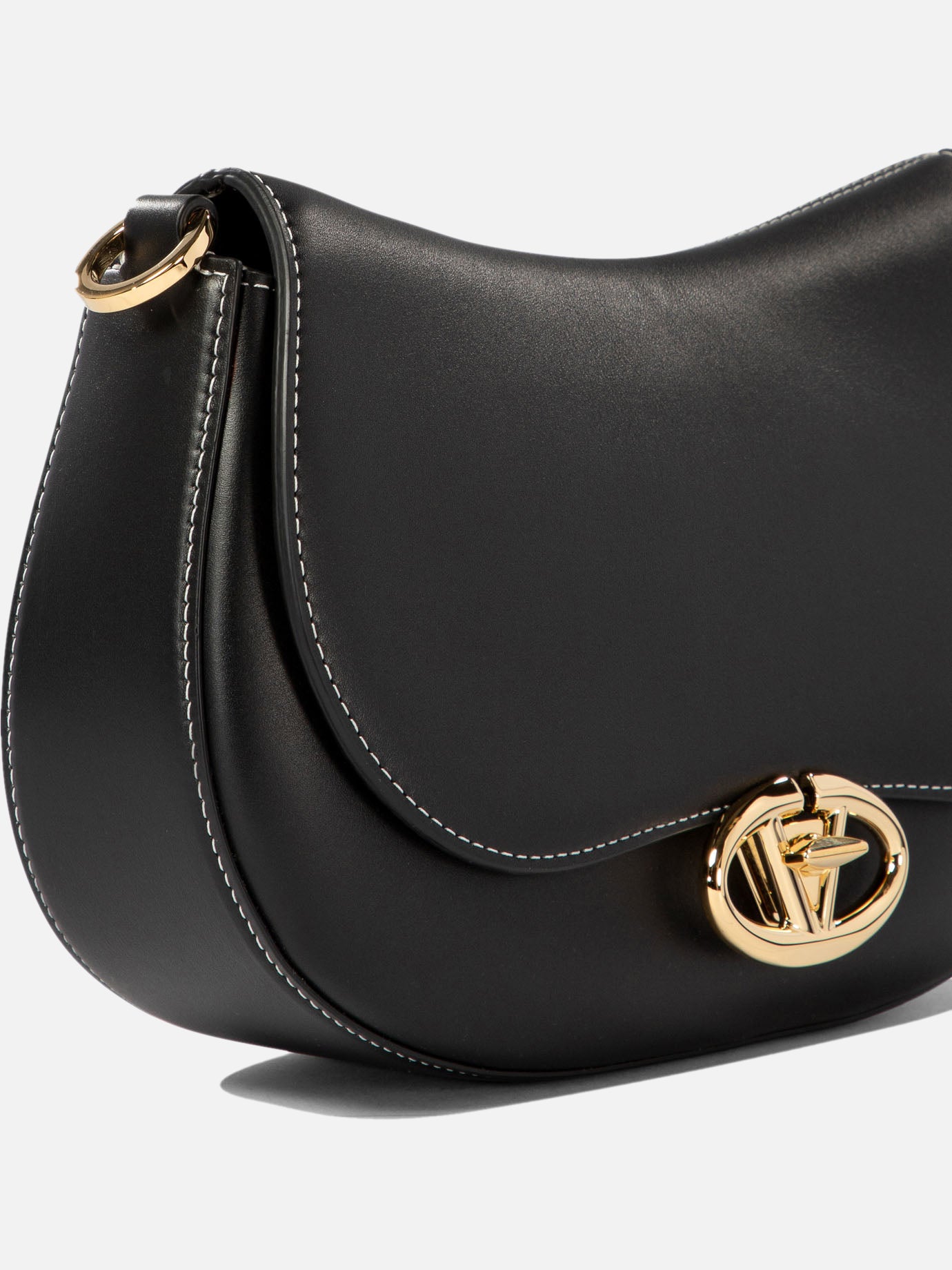 Valentino Garavani "Ohval Small" shoulder bag Black