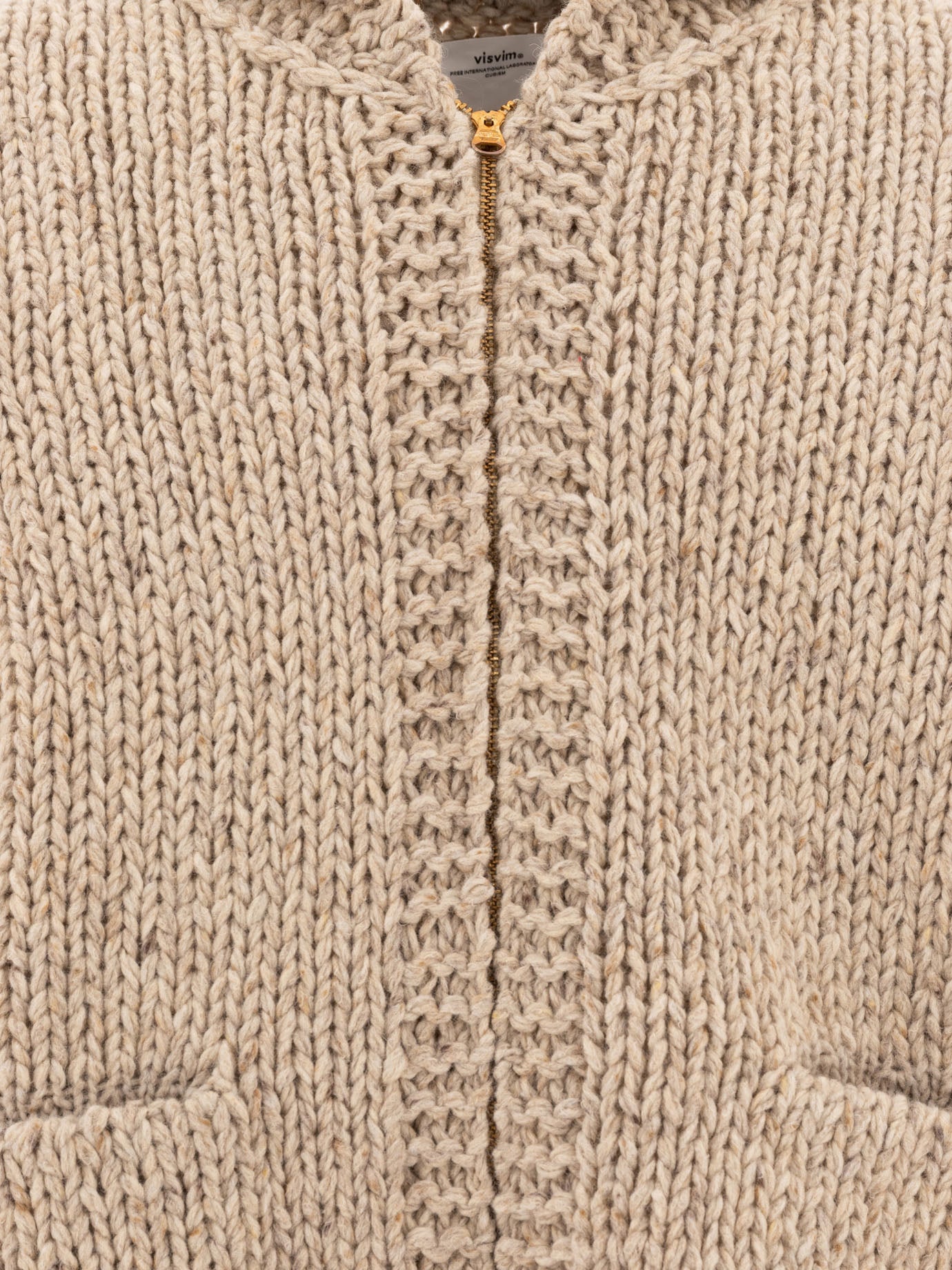 Zipped sweaters Textured knit  Beige - Visvim Men | PDP | VIETTI Online Store | thumbnail_3