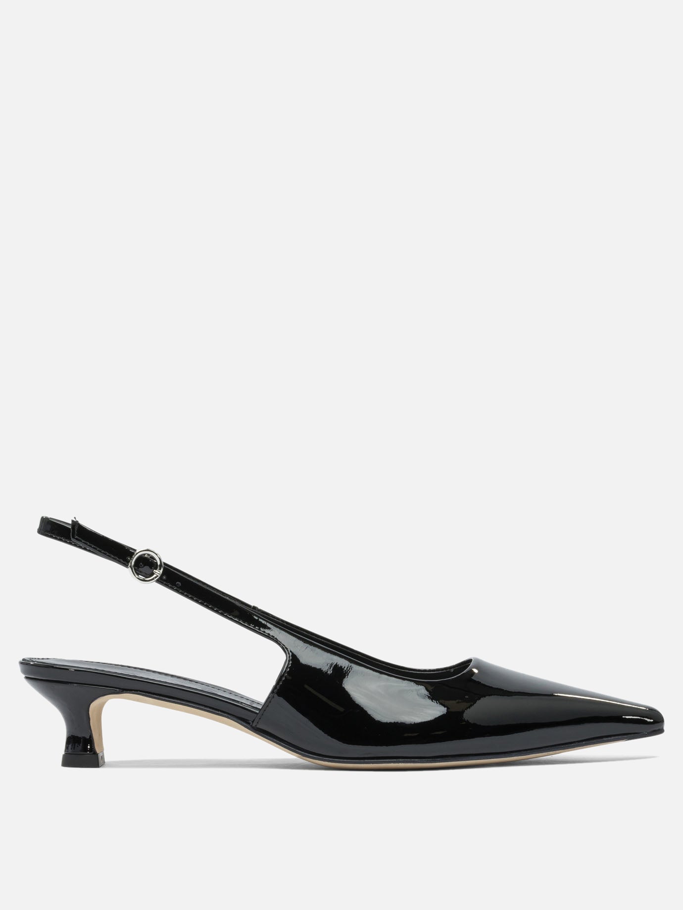 Slingbacks 100% leather - 70% leather 30% rubber  Black - Aeyde Women | PDP | VIETTI Online Store | thumbnail