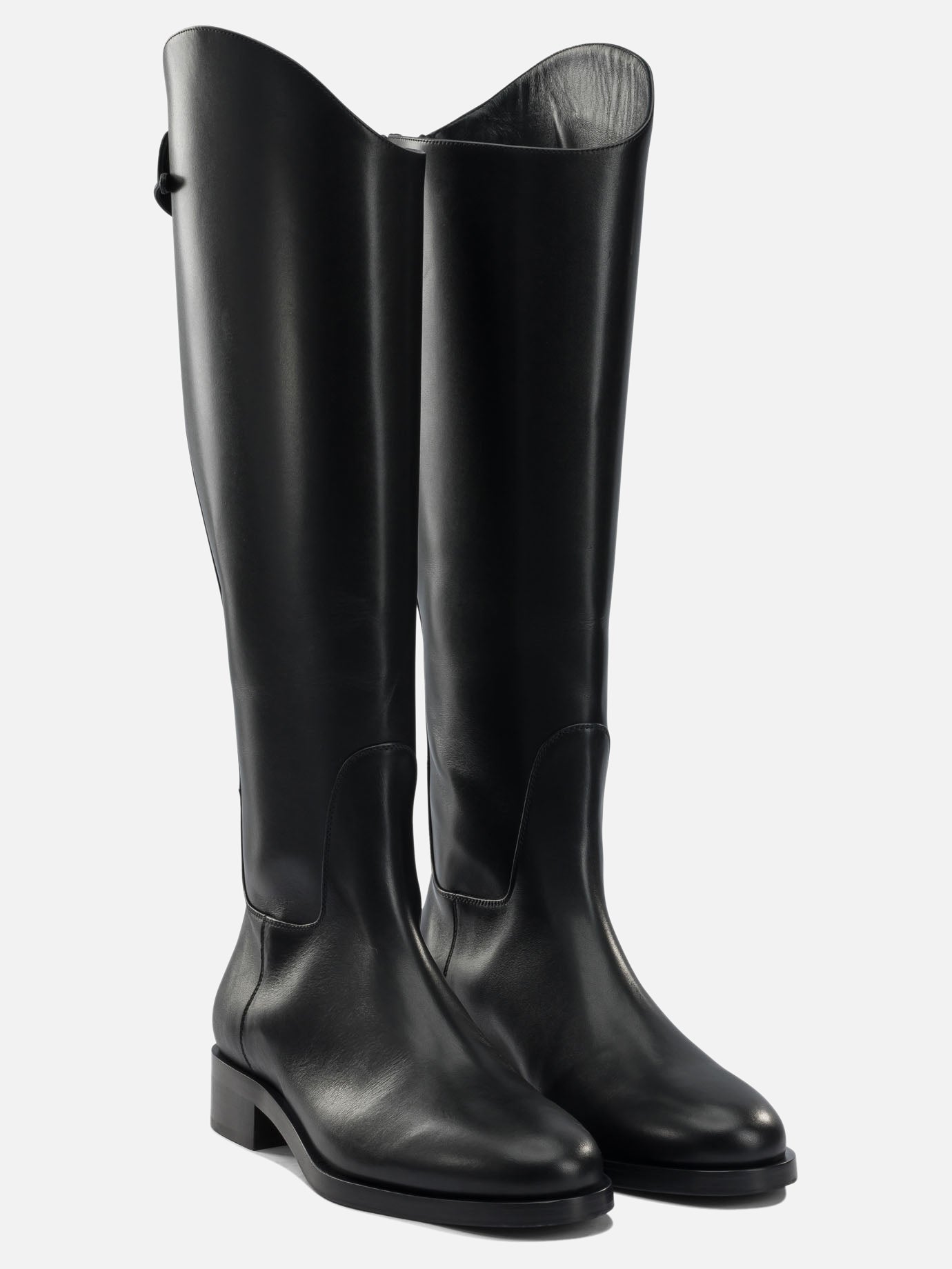 Knee-high 100% leather - 70% leather 30% rubber  Black - Aeyde Women | PDP | VIETTI Online Store | thumbnail_2