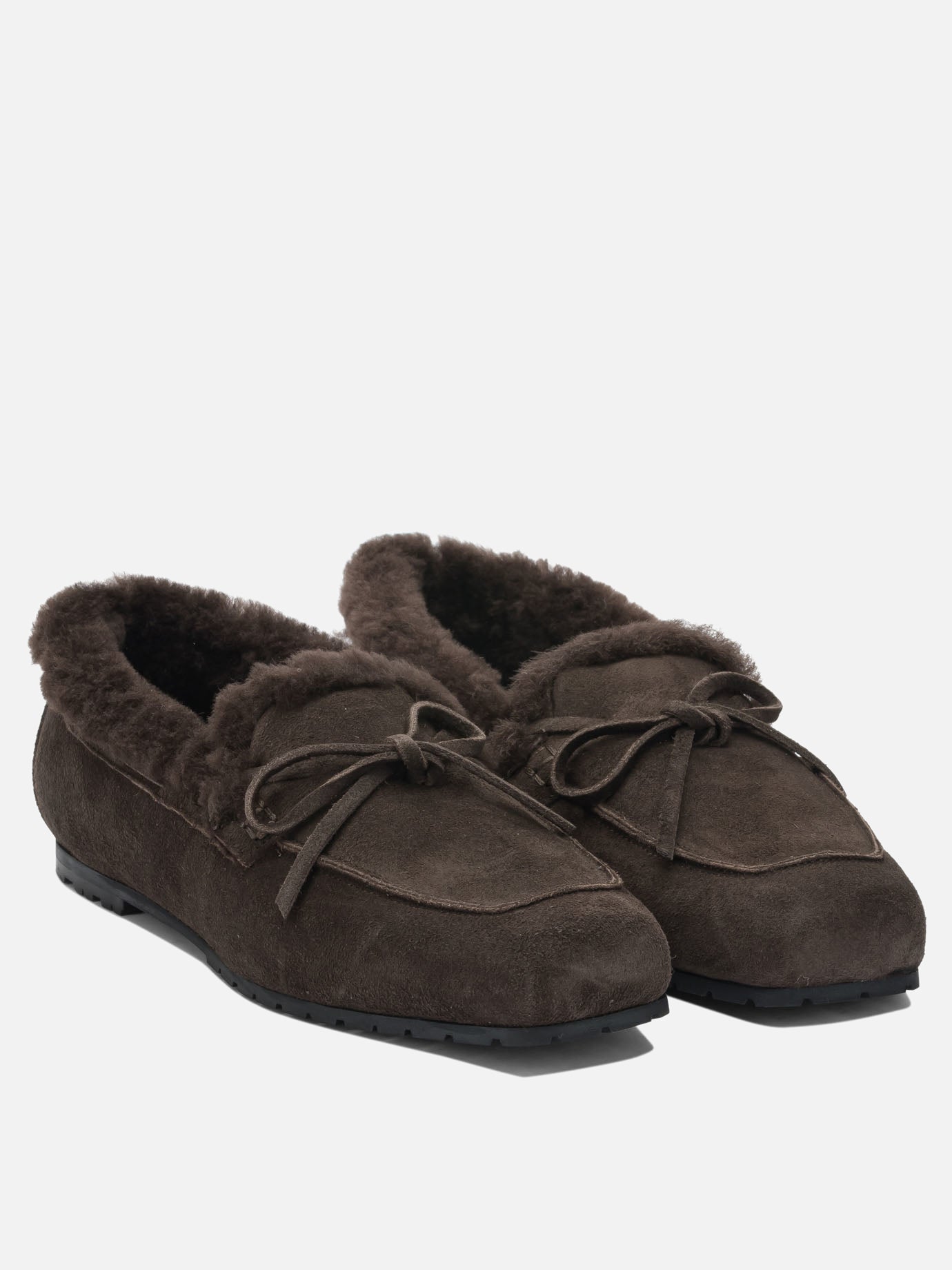 Loafers 100% cow suede leather - 100% leather  Brown - Aeyde Women | PDP | VIETTI Online Store | thumbnail_2