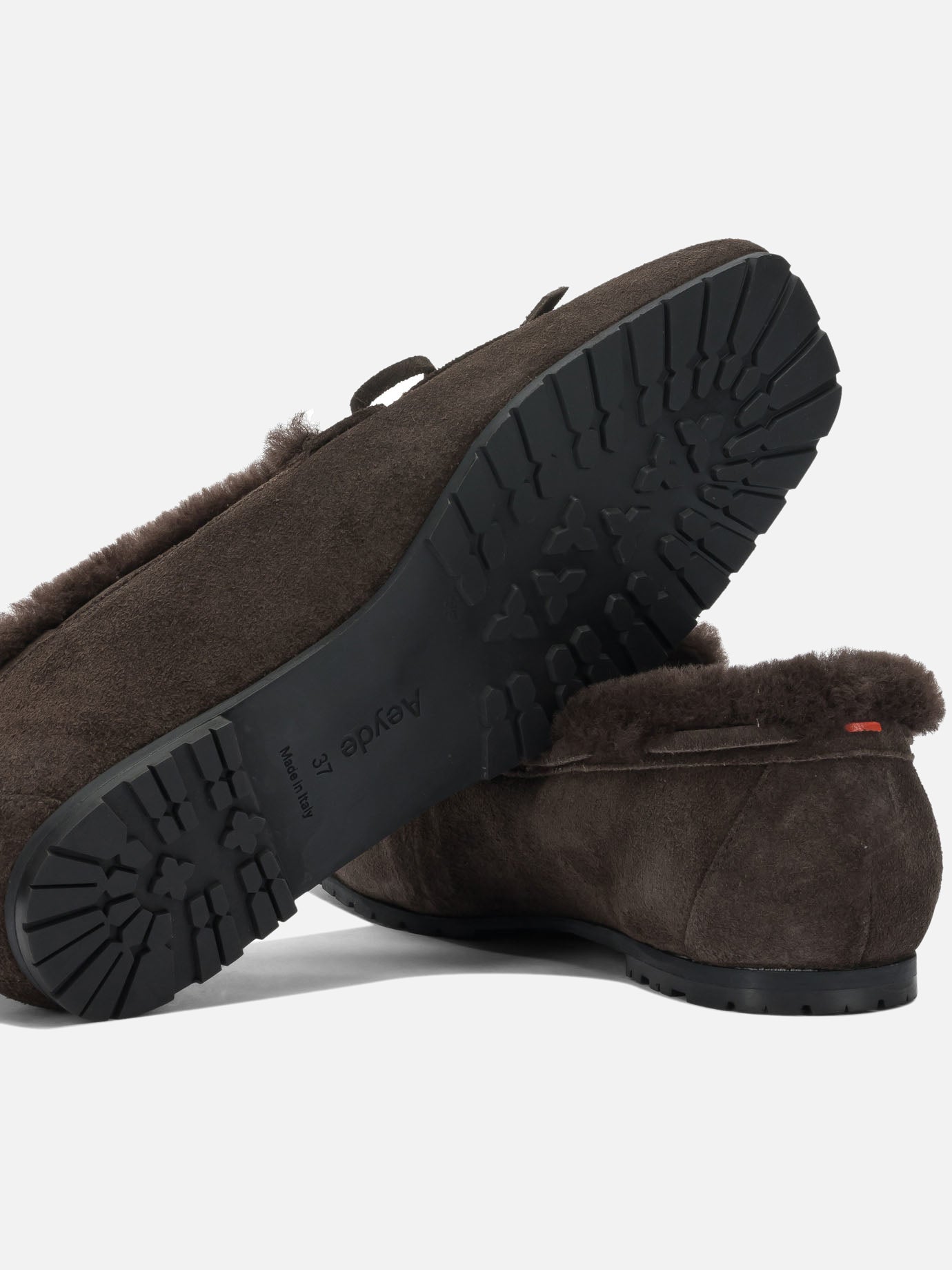 Loafers 100% cow suede leather - 100% leather  Brown - Aeyde Women | PDP | VIETTI Online Store | thumbnail_5