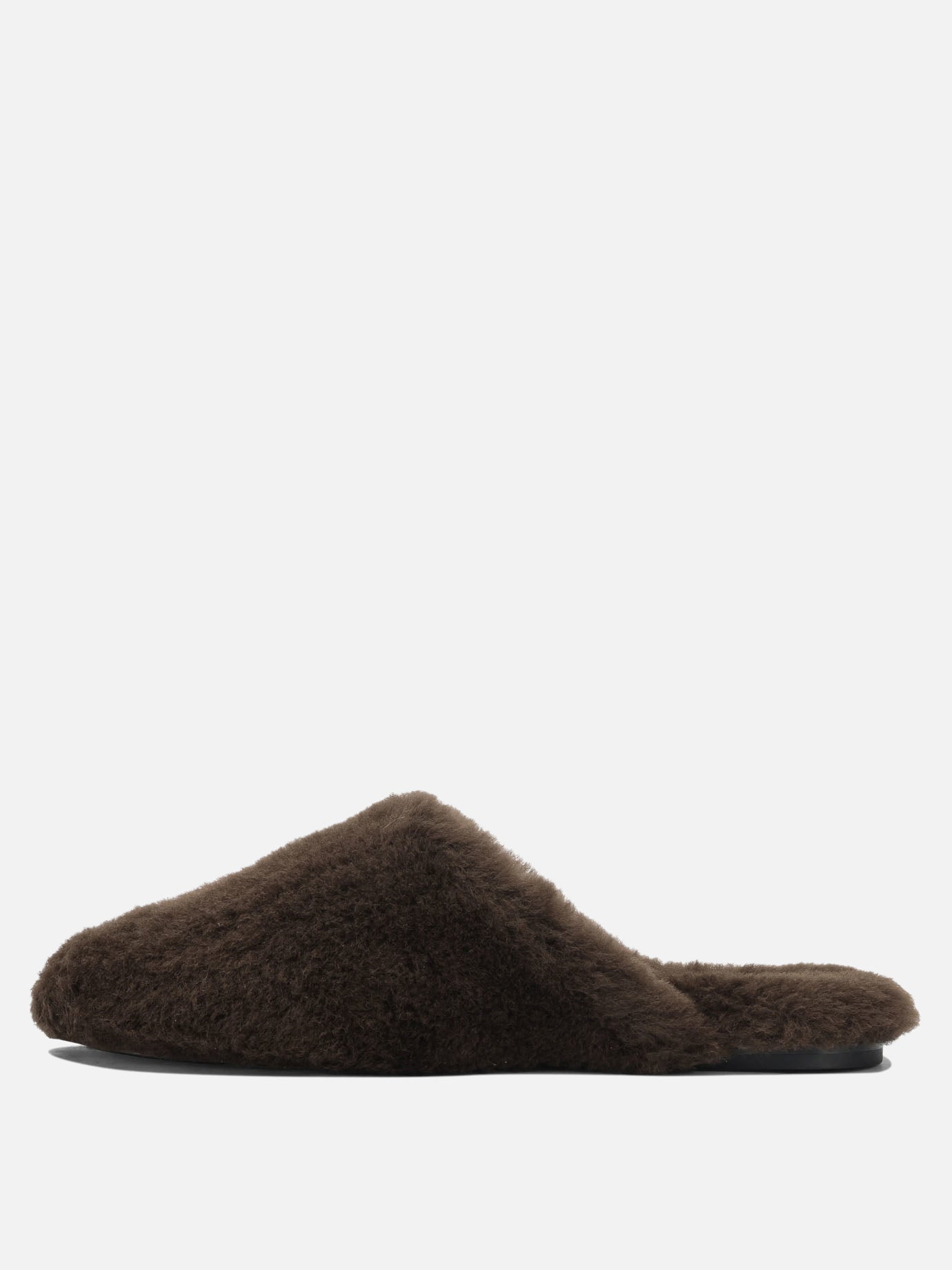 Slippers 100% shearling on calf leather - 100% leather  Brown - Aeyde Women | PDP | VIETTI Online Store | Zoom-Modal_3
