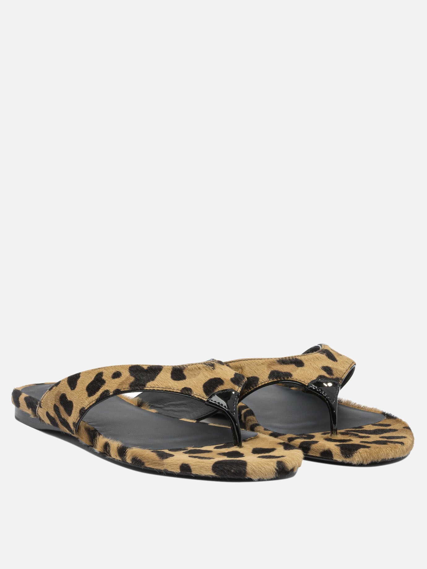 Flat sandals 100% leather - 100% leather  Brown - Alaïa Women | PDP | VIETTI Online Store | thumbnail_2