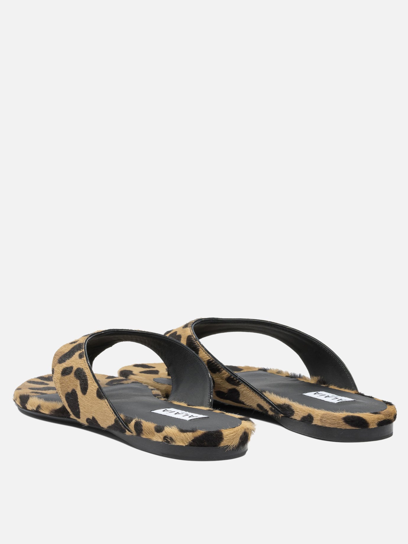 Flat sandals 100% leather - 100% leather  Brown - Alaïa Women | PDP | VIETTI Online Store | thumbnail_4