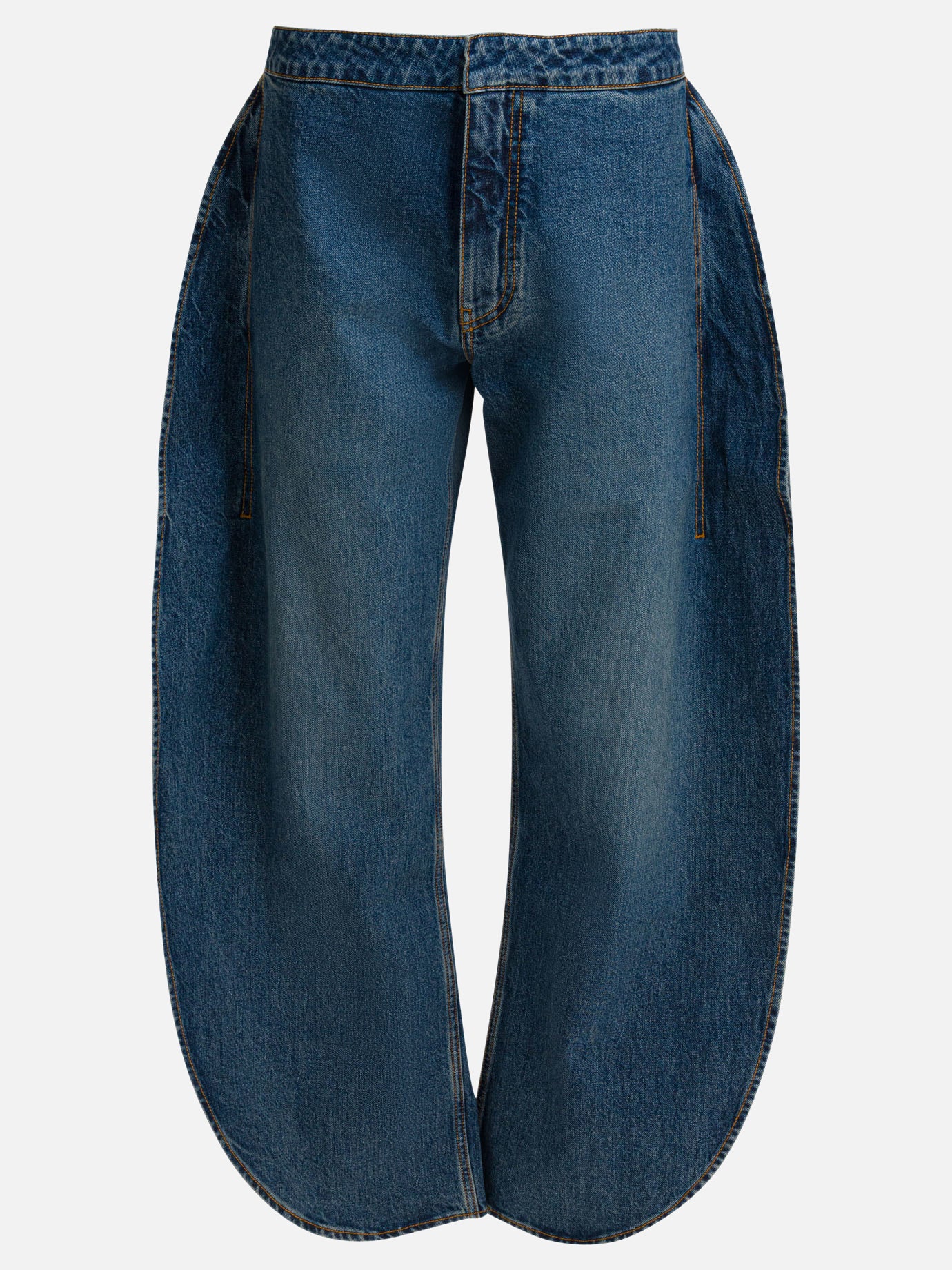 Wide-leg jeans Solid colour  Light blue - Alaïa Women | PDP | VIETTI Online Store | thumbnail