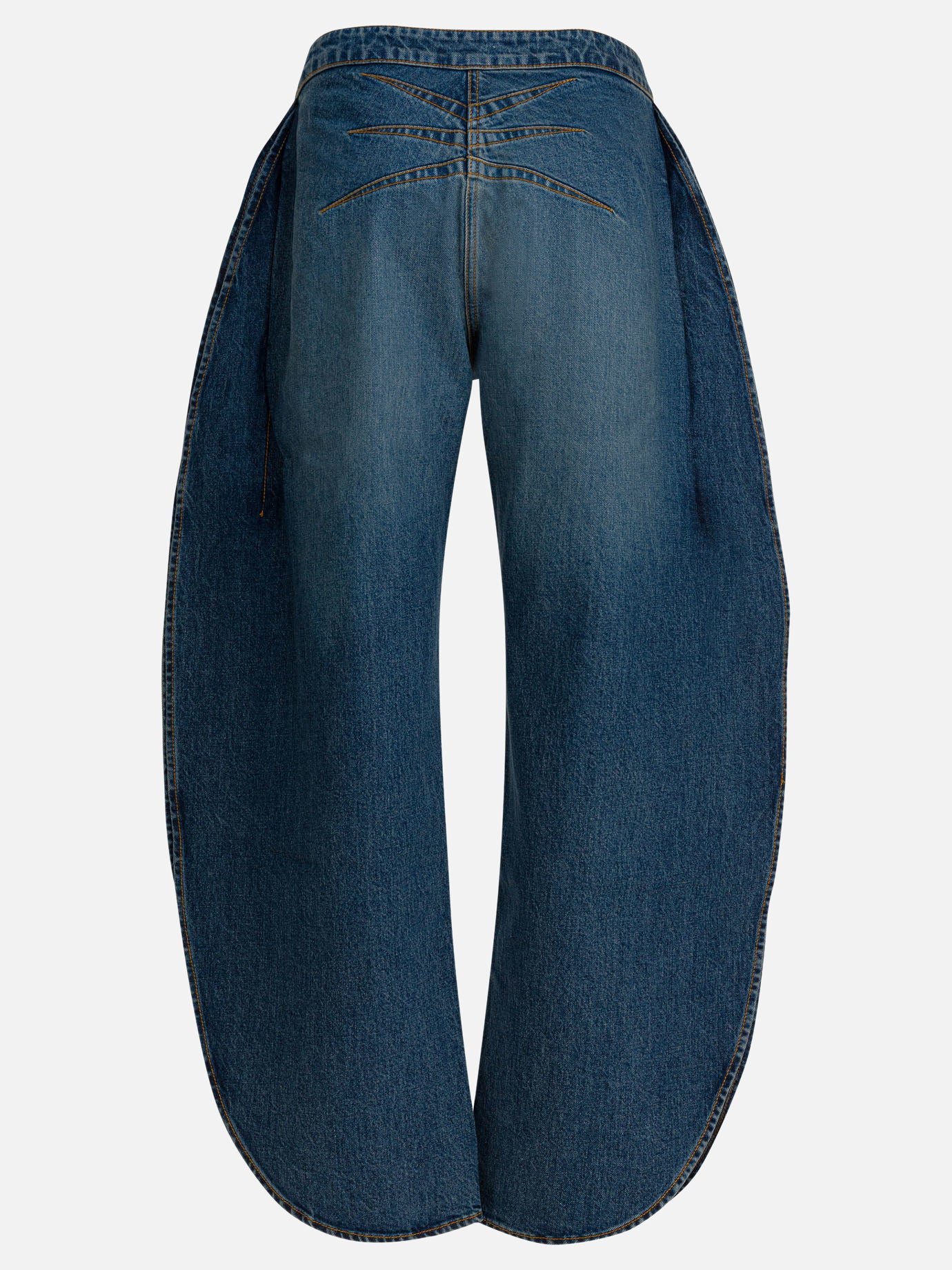 Wide-leg jeans Solid colour  Light blue - Alaïa Women | PDP | VIETTI Online Store | thumbnail_2