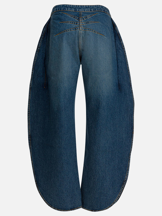 Wide-leg jeans Solid colour  Light blue - Alaïa Women | PLP | VIETTI Online Store | 2
