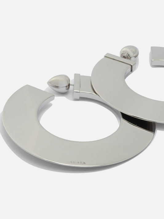 Earrings 95% aluminum 5% brass  Silver - Alaïa Women | PLP | VIETTI Online Store | 2
