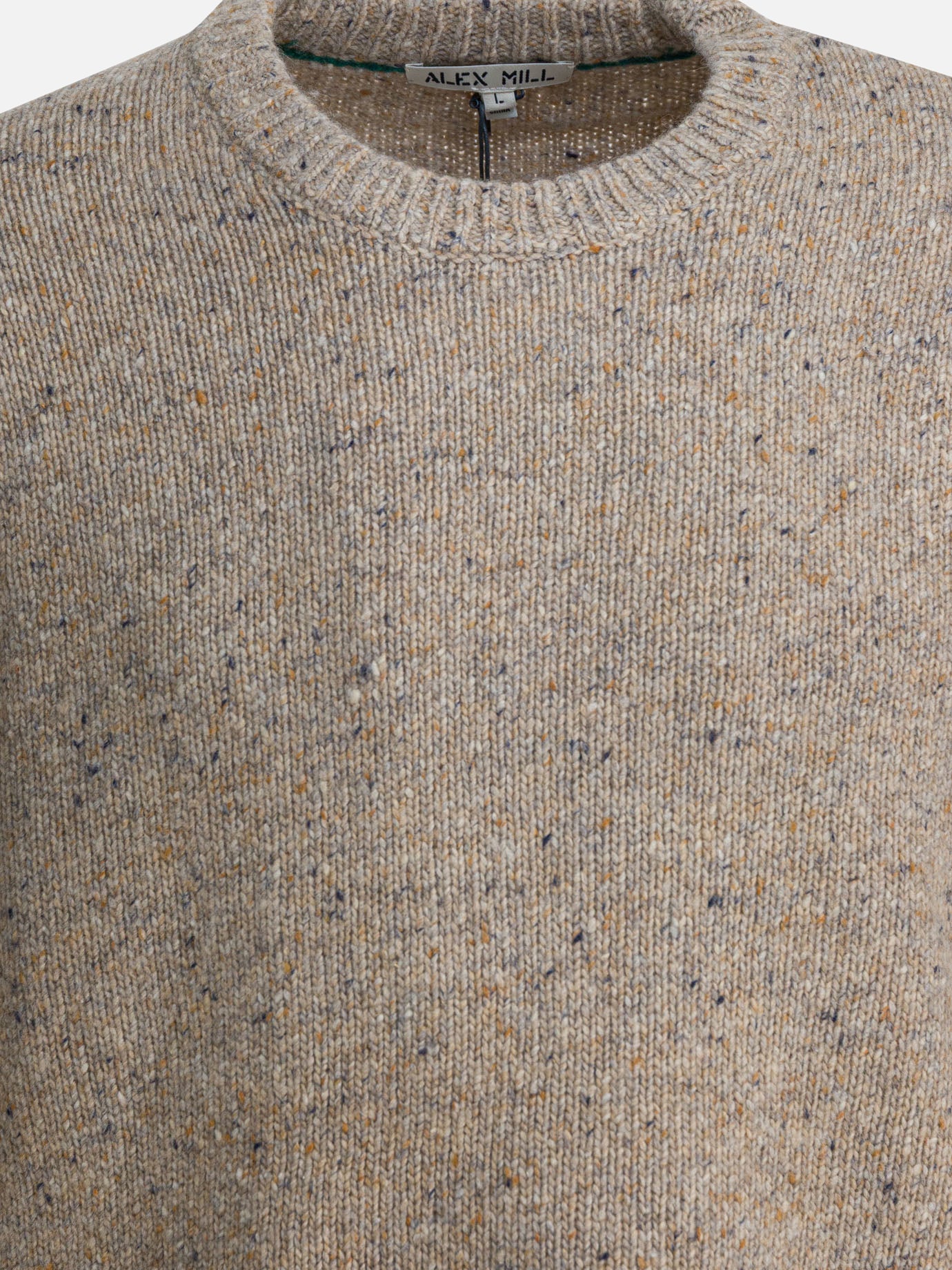 Crewneck sweaters Solid colour  Beige - Alex Mill Men | PDP | VIETTI Online Store | Zoom-Modal_3

