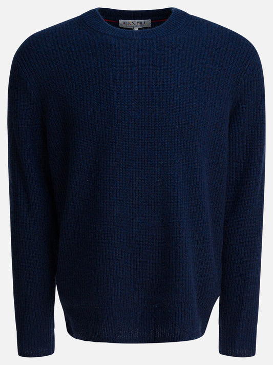Crewneck sweaters Solid colour  Blue - Alex Mill Men | VIETTI Online Store 
