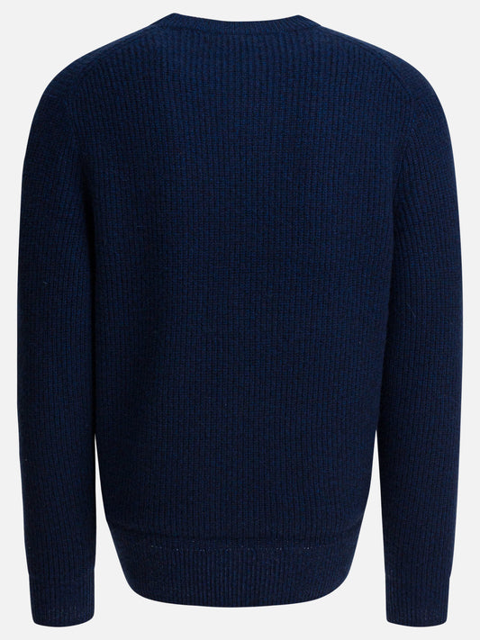 Crewneck sweaters Solid colour  Blue - Alex Mill Men | VIETTI Online Store | 2
