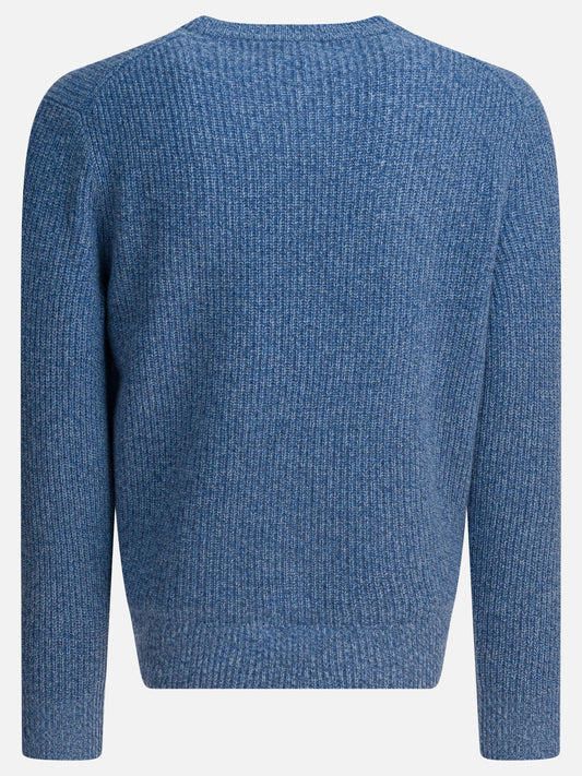 Crewneck sweaters Solid colour  Light blue - Alex Mill Men | VIETTI Online Store | 2
