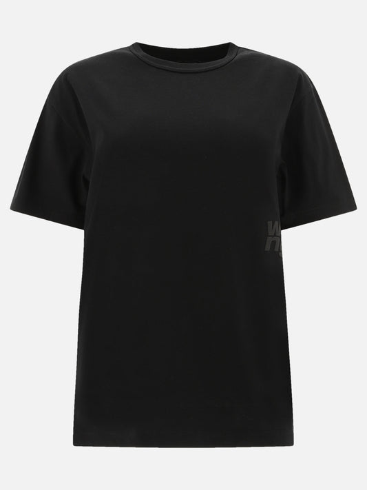 Crewneck t-shirts Solid colour  Black - Alexander Wang Women | PDP | VIETTI Online Store 
