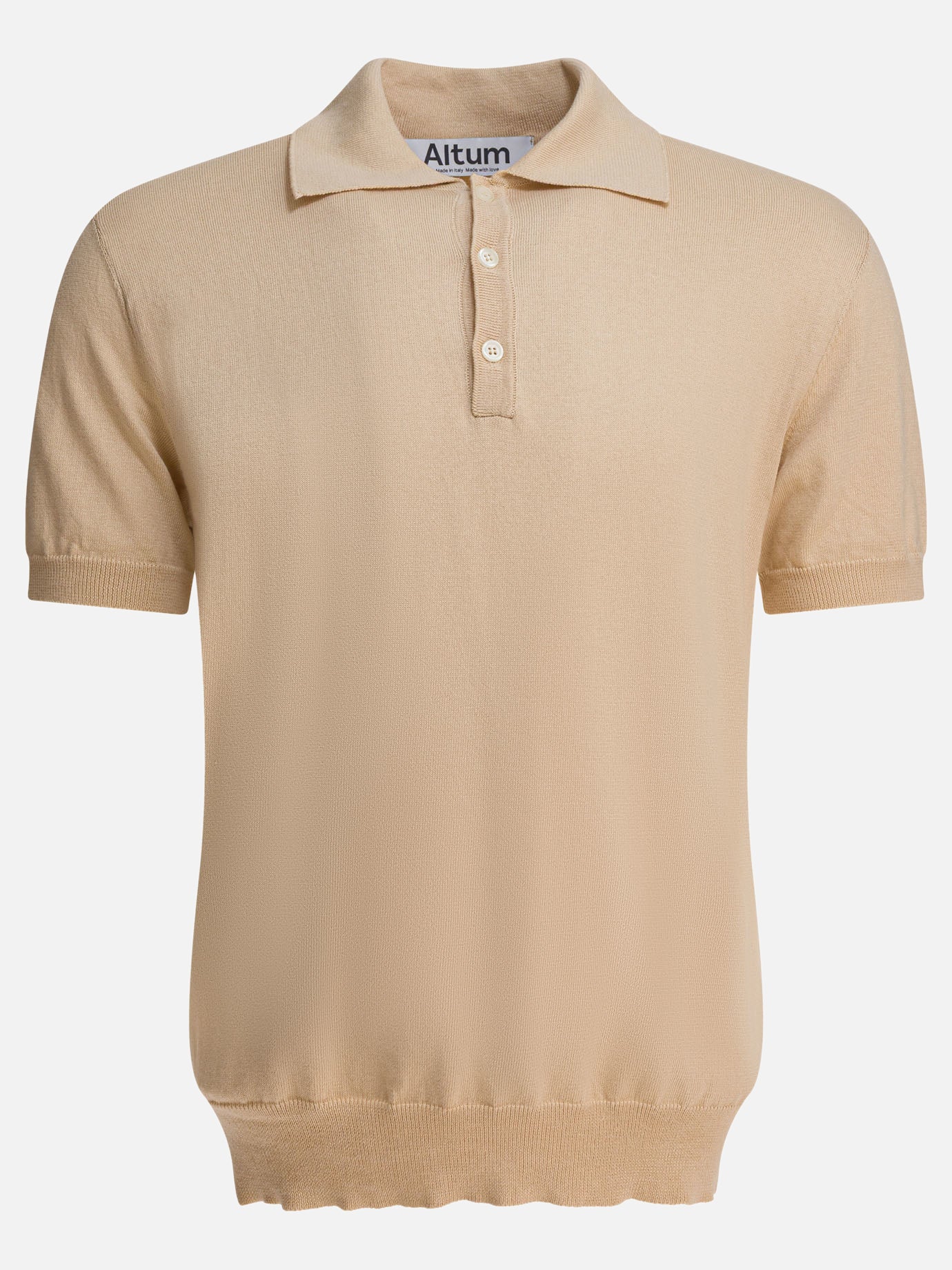 Polo shirts with buttons Solid colour  Beige - Altum Men | PDP | VIETTI Online Store | thumbnail