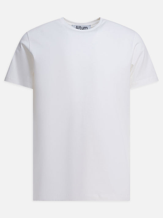 Crewneck t-shirts Solid colour  White - Altum Men | PLP | VIETTI Online Store 
