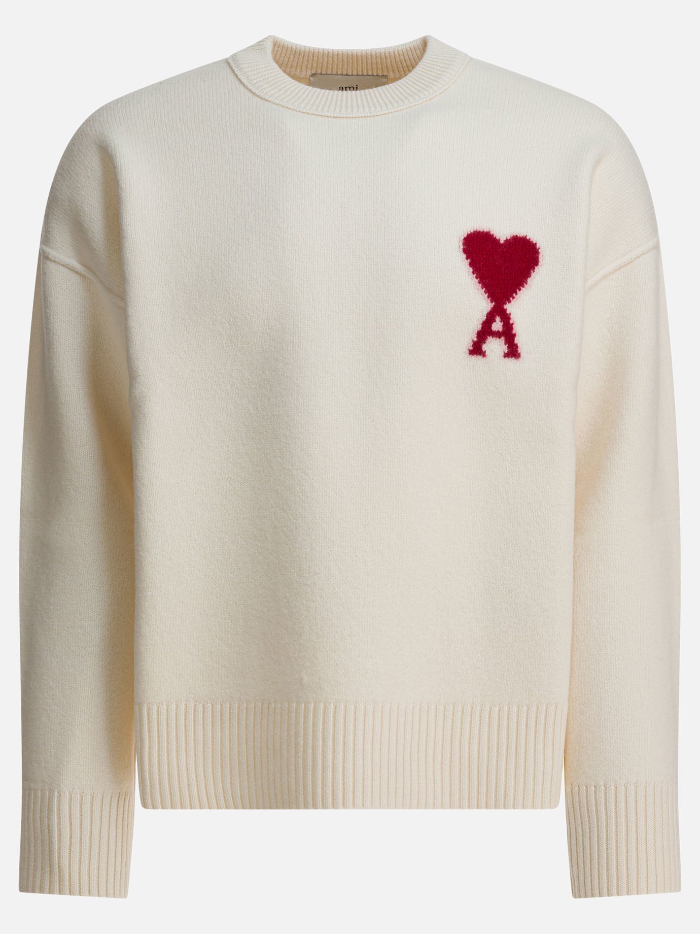Crewneck sweaters Logo  White - Ami Paris Men | PDP | VIETTI Online Store | Zoom-Modal
