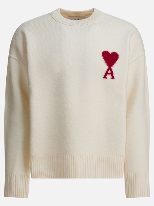 Crewneck sweaters Logo  White - Ami Paris Men | PLP | VIETTI Online Store 
