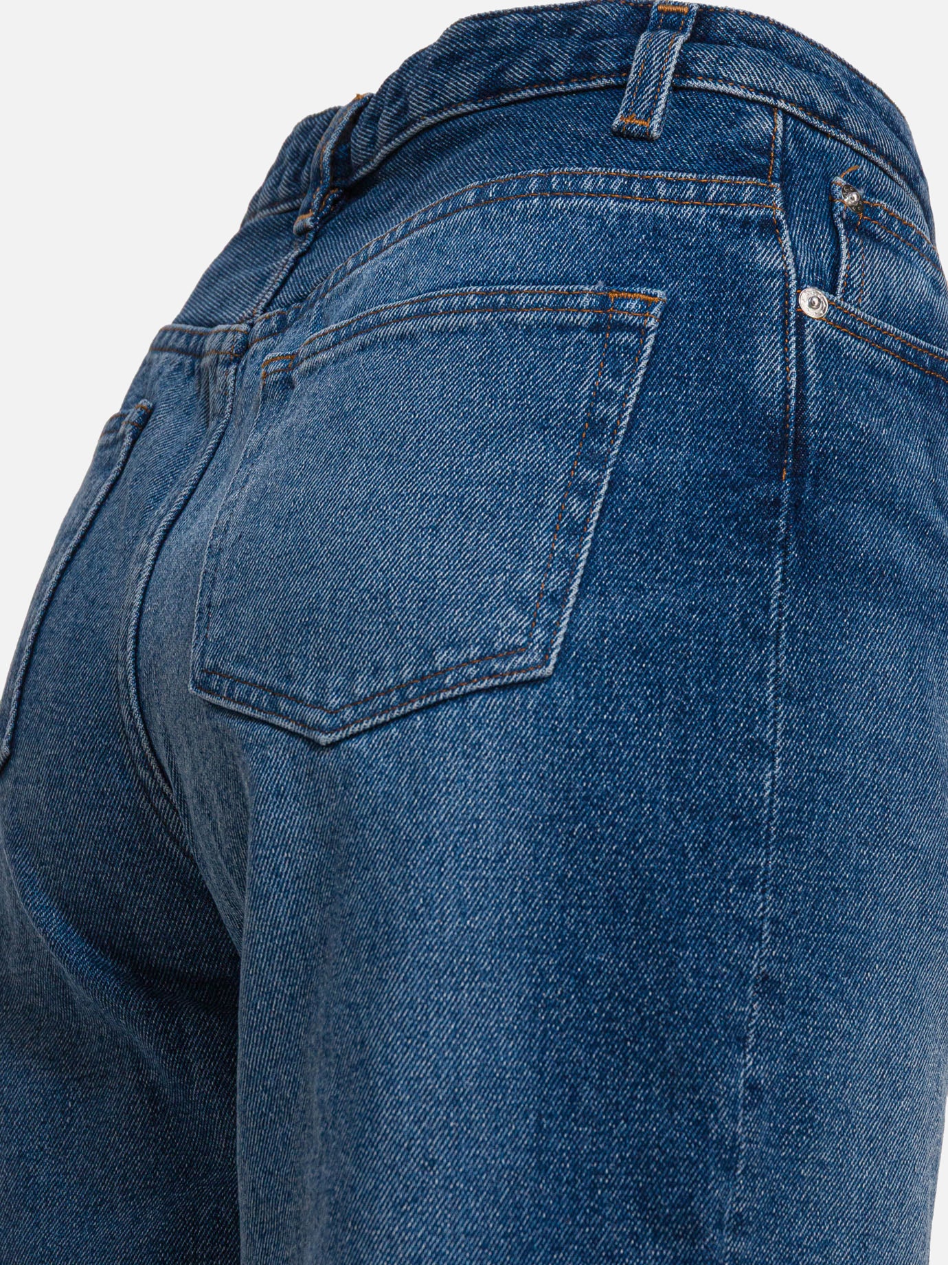 Wide-leg jeans Denim  Blue - A.P.C. Women | PDP | VIETTI Online Store | thumbnail_4