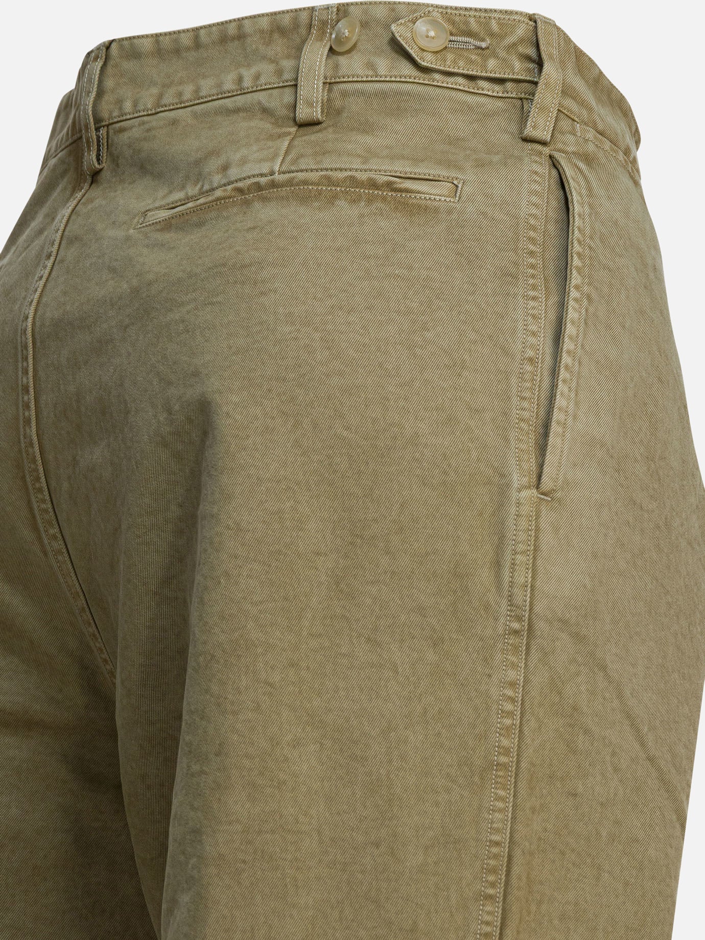 Leisure trousers Solid colour  Green - Auralee Men | PDP | VIETTI Online Store | Zoom-Modal_4
