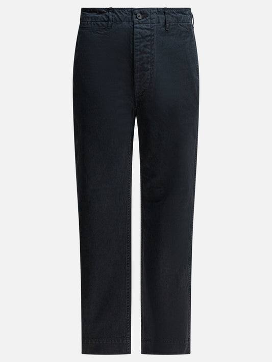 Leisure trousers Solid colour  Black - Auralee Men | PLP | VIETTI Online Store 
