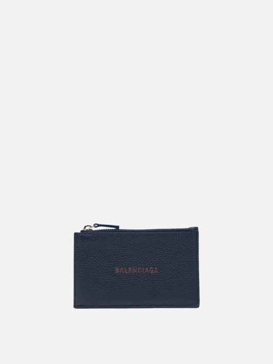 Card holders 100% calf leather  Blue - Balenciaga Men | PDP | VIETTI Online Store 
