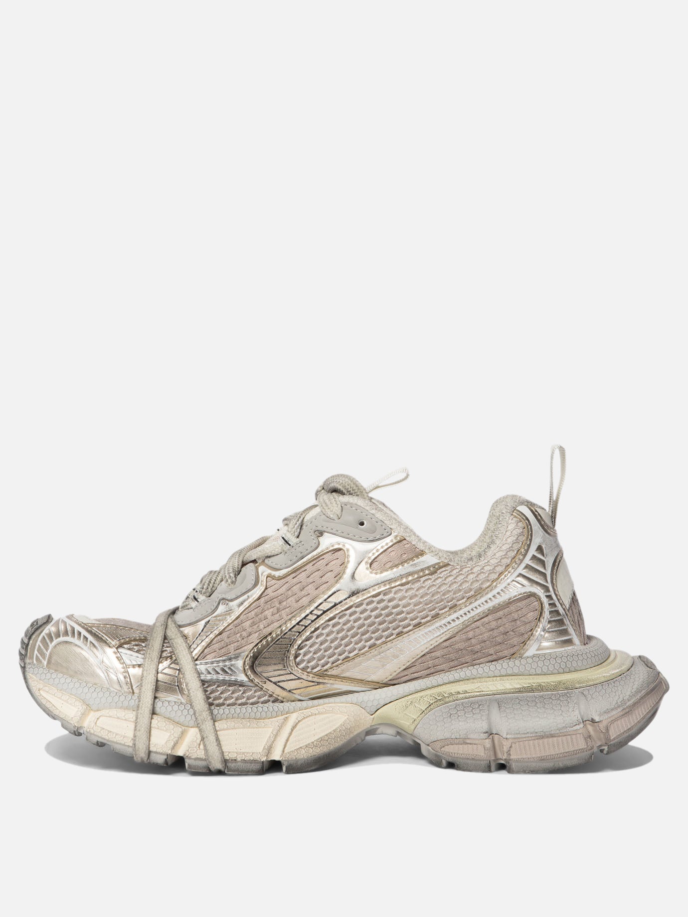 Low top sneakers 55% polyurethane 45% polyester - 100% rubber  White - Balenciaga Women | PDP | VIETTI Online Store | Zoom-Modal_3
