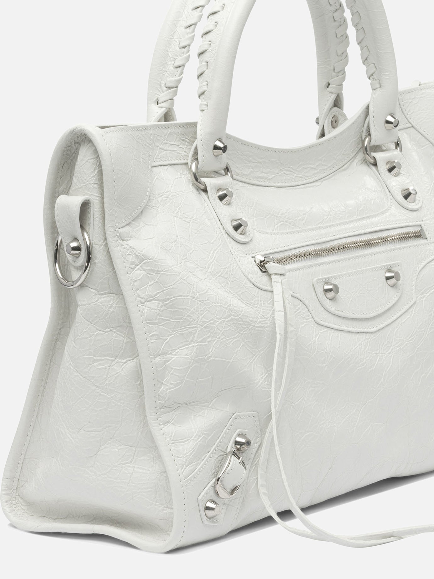 Medium bags 100% lamb leather  White - Balenciaga Women | PDP | VIETTI Online Store | thumbnail_4