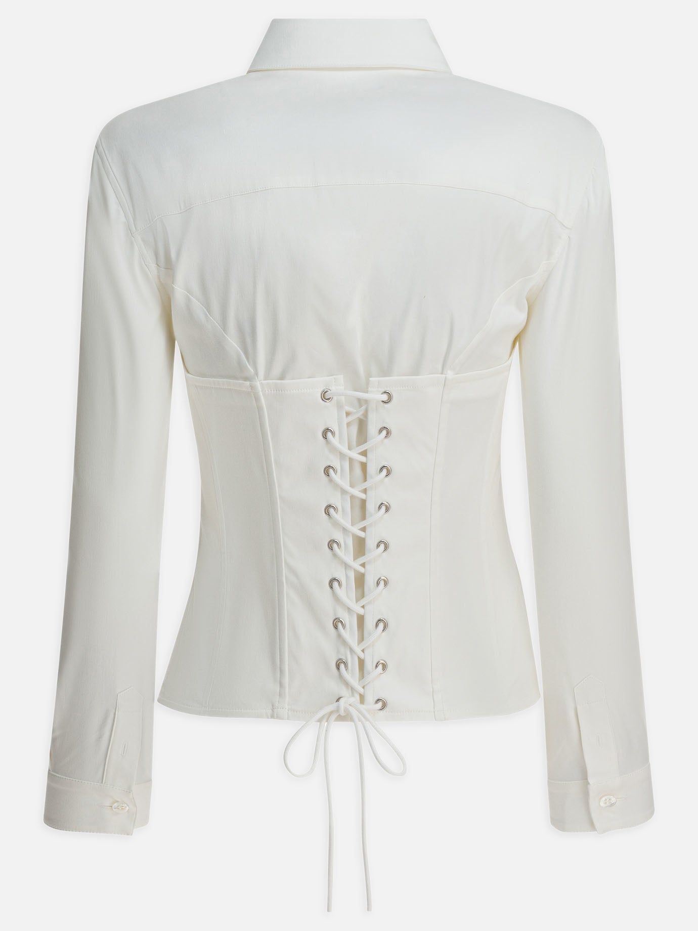 Casual shirts Solid colour  White - Balenciaga Women | PDP | VIETTI Online Store | Zoom-Modal_2
