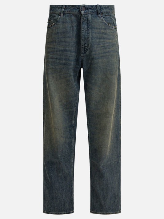 Wide-leg jeans Solid colour  Blue - Balenciaga Men | PDP | VIETTI Online Store 
