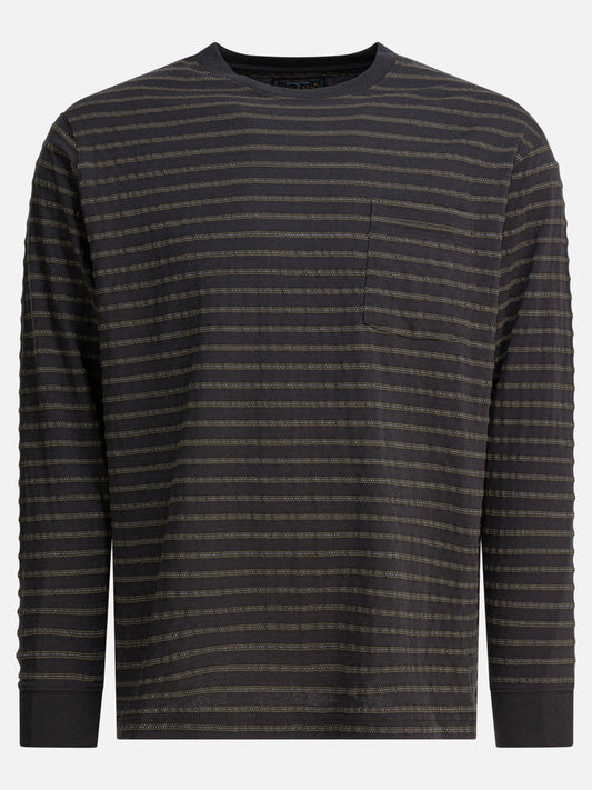 Crewneck t-shirts Striped  Grey - Beams Plus Men | PLP | VIETTI Online Store 

