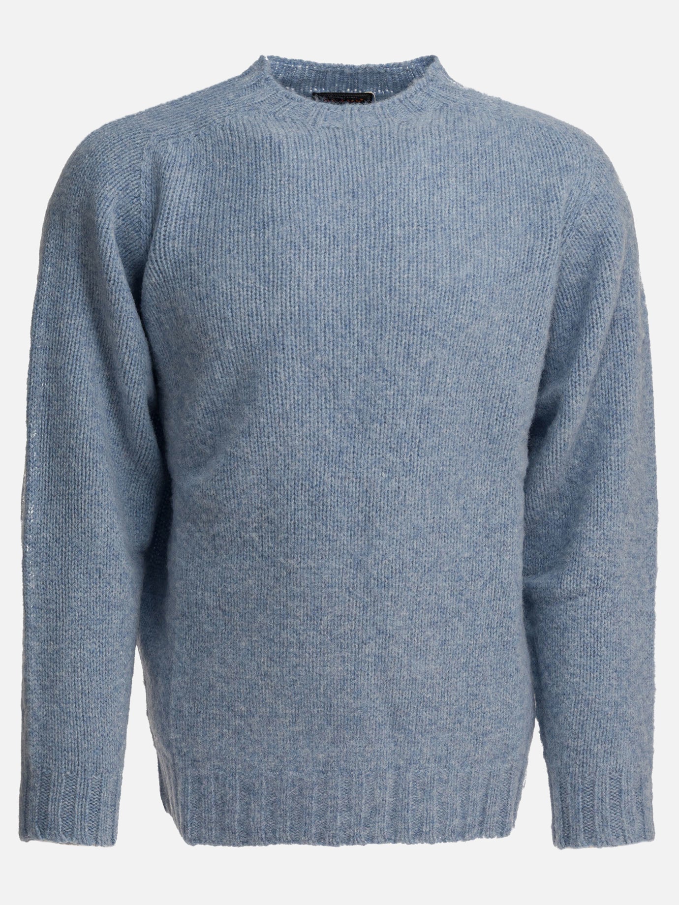 Crewneck sweaters Solid colour  Light blue - Beams Plus Men | PDP | VIETTI Online Store | thumbnail