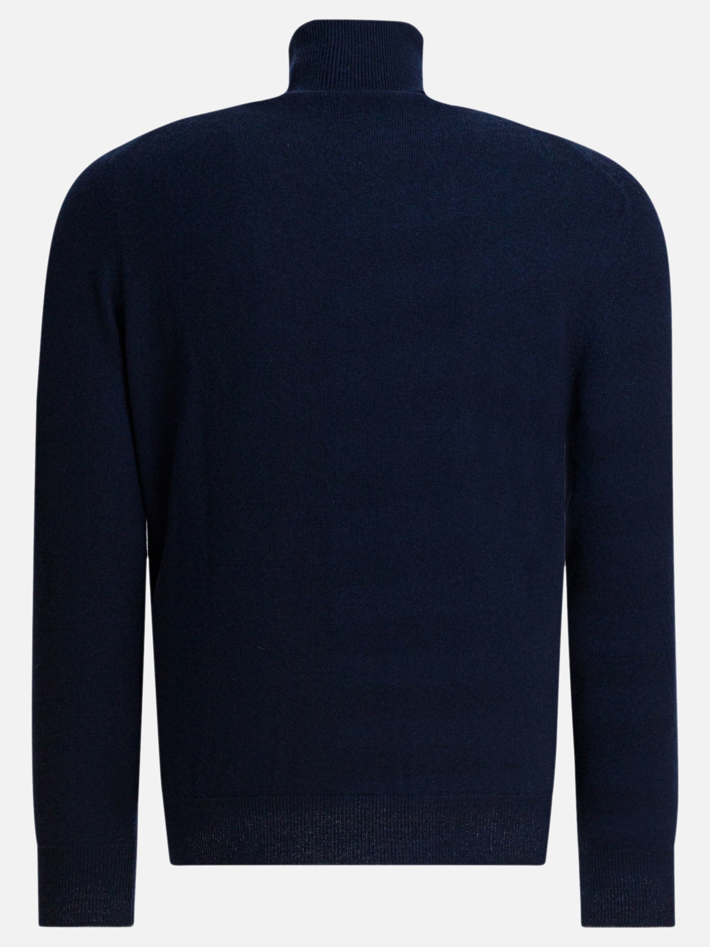 Turtleneck sweaters Solid colour  Blue - Brunello Cucinelli Men | PDP | VIETTI Online Store | thumbnail_2
