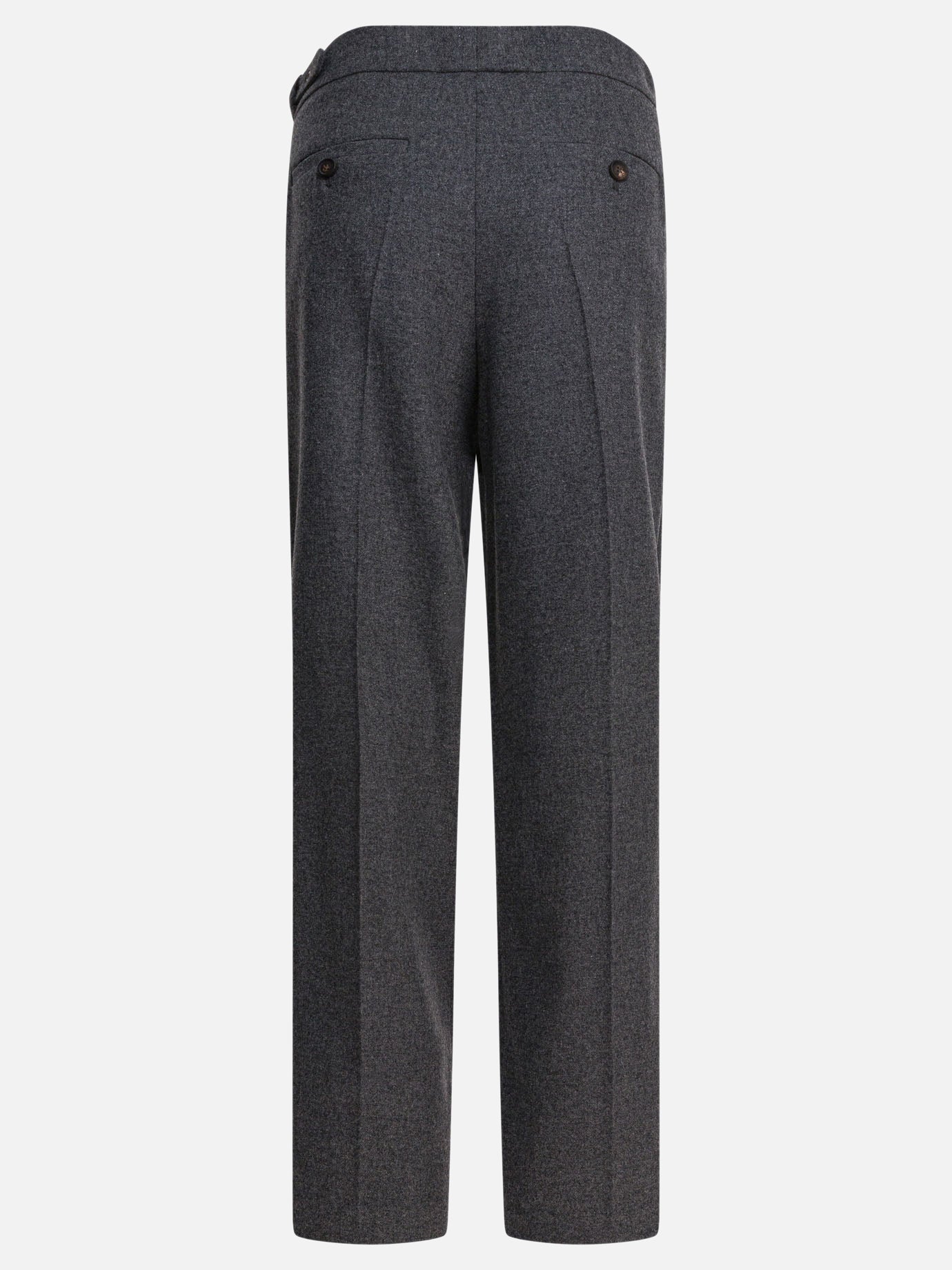 Leisure trousers Pinstriped  Grey - Brunello Cucinelli Women | PDP | VIETTI Online Store | thumbnail_2