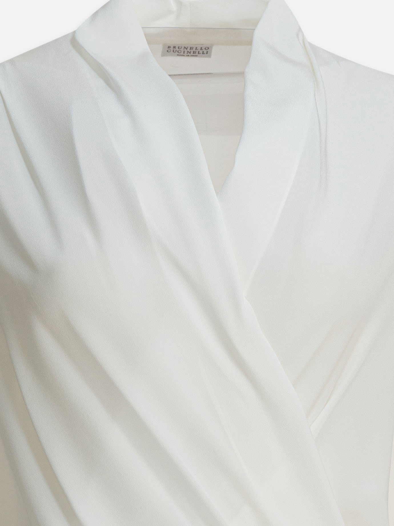 Casual shirts Solid colour  White - Brunello Cucinelli Women | PDP | VIETTI Online Store | thumbnail_3